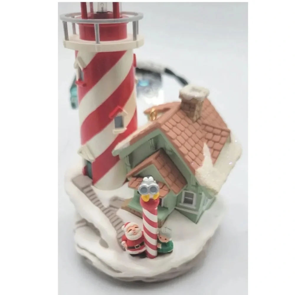 Hallmark Lighthouse Greetings Ornament Vintage 2003 Magic Series Grandmillennial